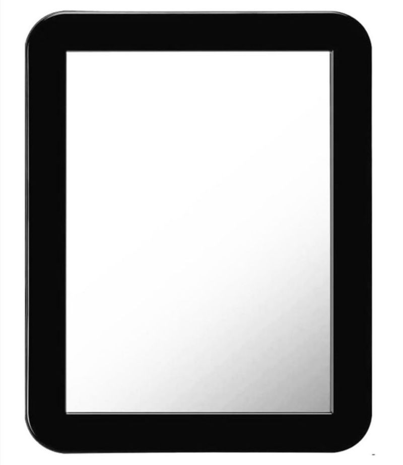 Espejo magnético negro para casillero mpowtech 13 × 18 cm