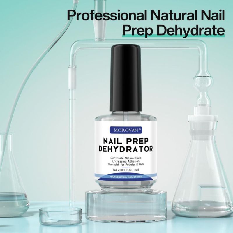 Deshidratador de uñas Morovan sin ácido 15 ml para esmalte en gel UV