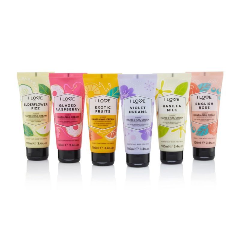 Crema para manos y uñas «I Love English Rose» con aroma a rosa 100 ml