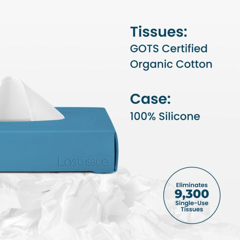 Pañuelos Faciales LastTissue - 3 Cajas Reutilizables de Algodón