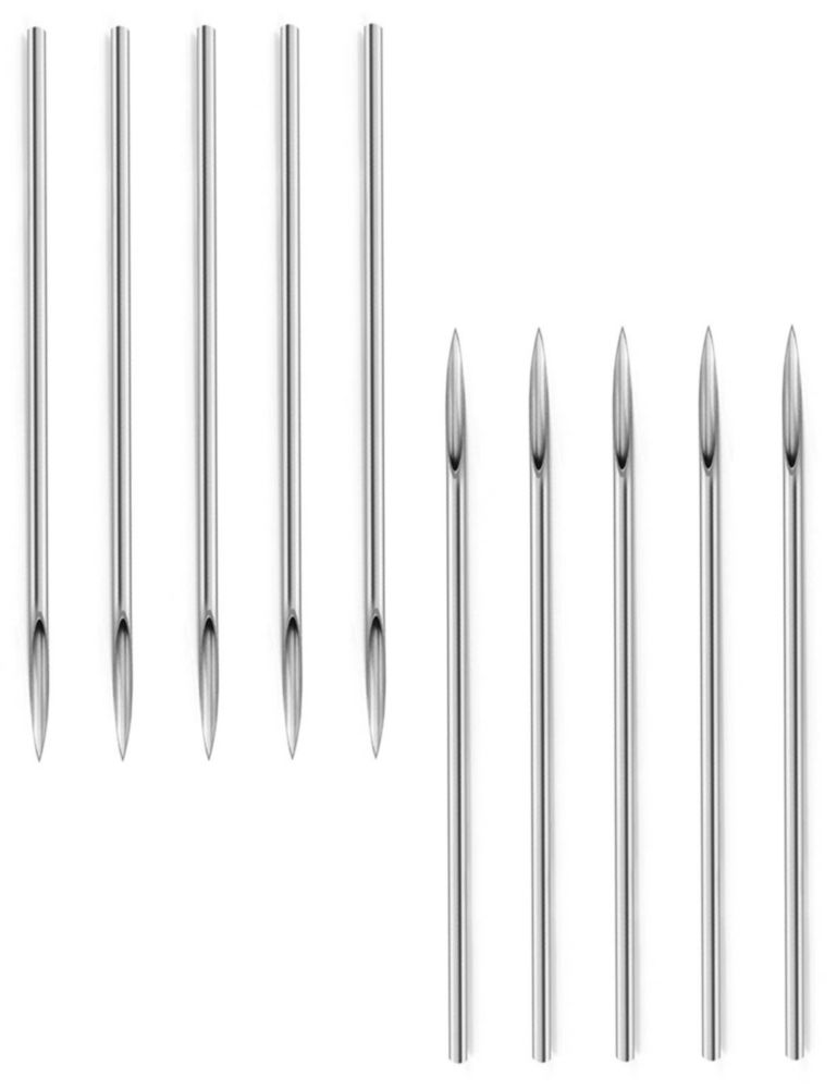 Kit de Agujas de Piercing Heienngy 16G de Acero Quirúrgico