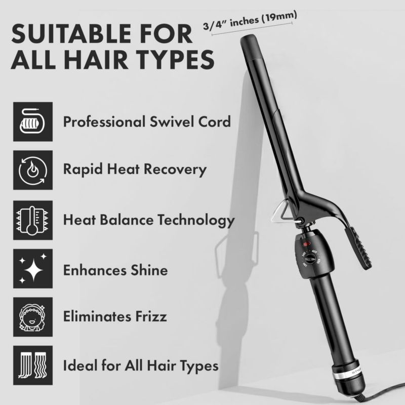 Rizador Stylecraft Stay-Temp 18 cm (3/4 pulg.) 110 V/220 V