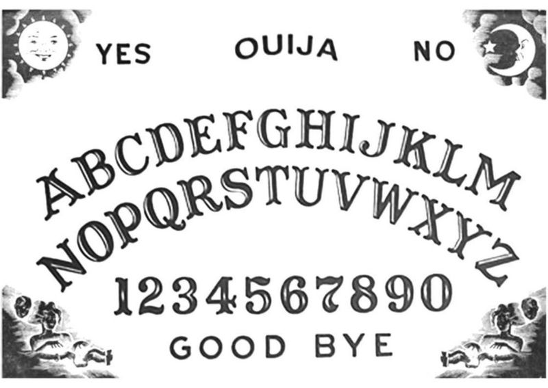 Tatuaje Temporal InkWear Tablero Ouija Look Halloween Realista