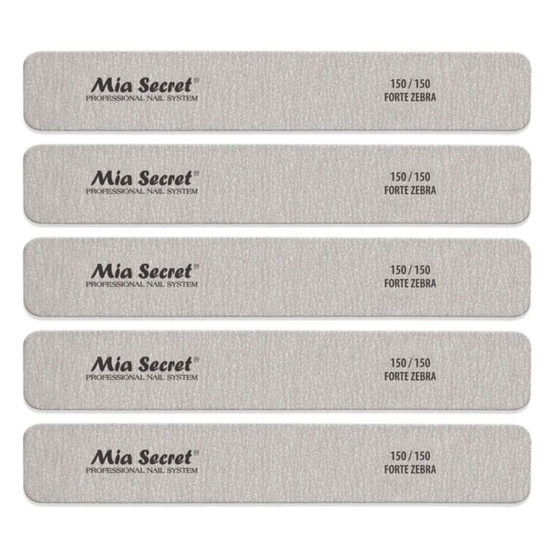 Lima de uñas Mia Secret Forte Zebra - Juego de 5 (verde)