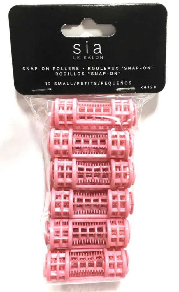 Rulos Ameliana 12 piezas Pequeños Rosados de enganche