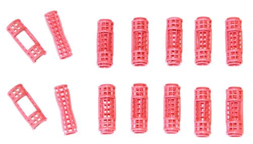 Rulos Ameliana 12 piezas Pequeños Rosados de enganche