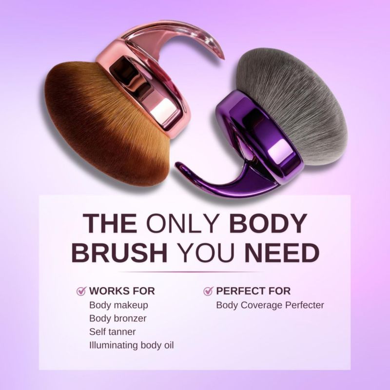 Brocha de Maquillaje WendMart Kabuki XL Vegana con Carbón