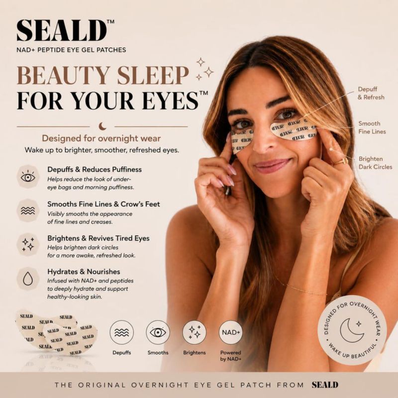 Parche de Gel para Ojos SEALD 10 Pares Hidrogel para la zona bajo los ojos
