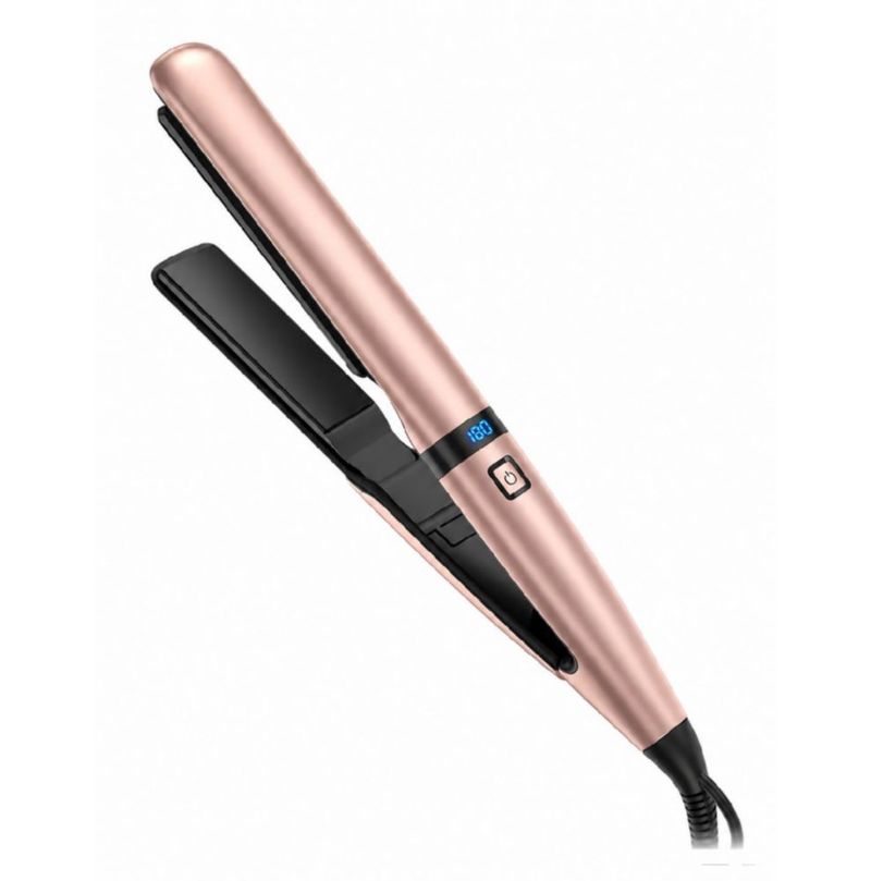 Plancha De Cabello Profesional De Cerámica 2 En 1 Para Pelo, Color Rosa