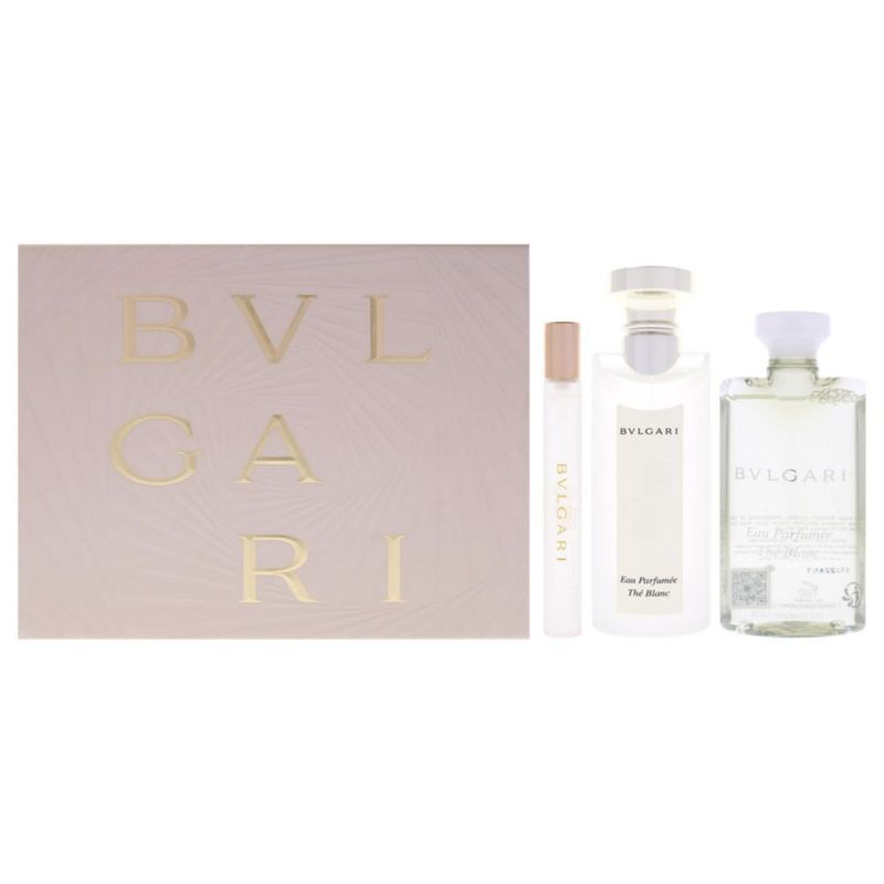 Set de Perfume BVLGARI The Blanc 74 ml + Mini + Gel