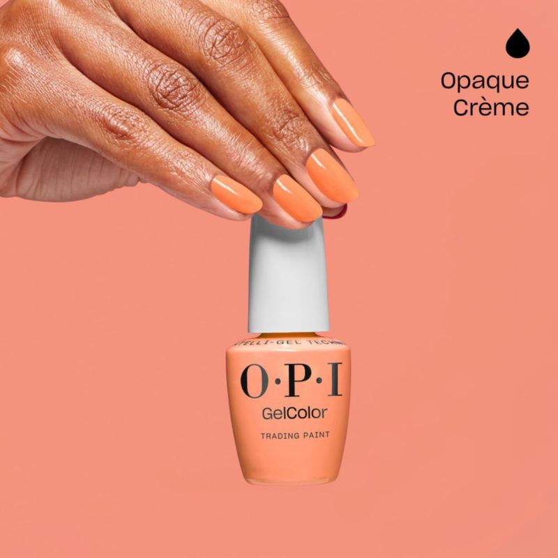 Esmalte de uñas en gel OPI GelColor Trading Paint Naranja