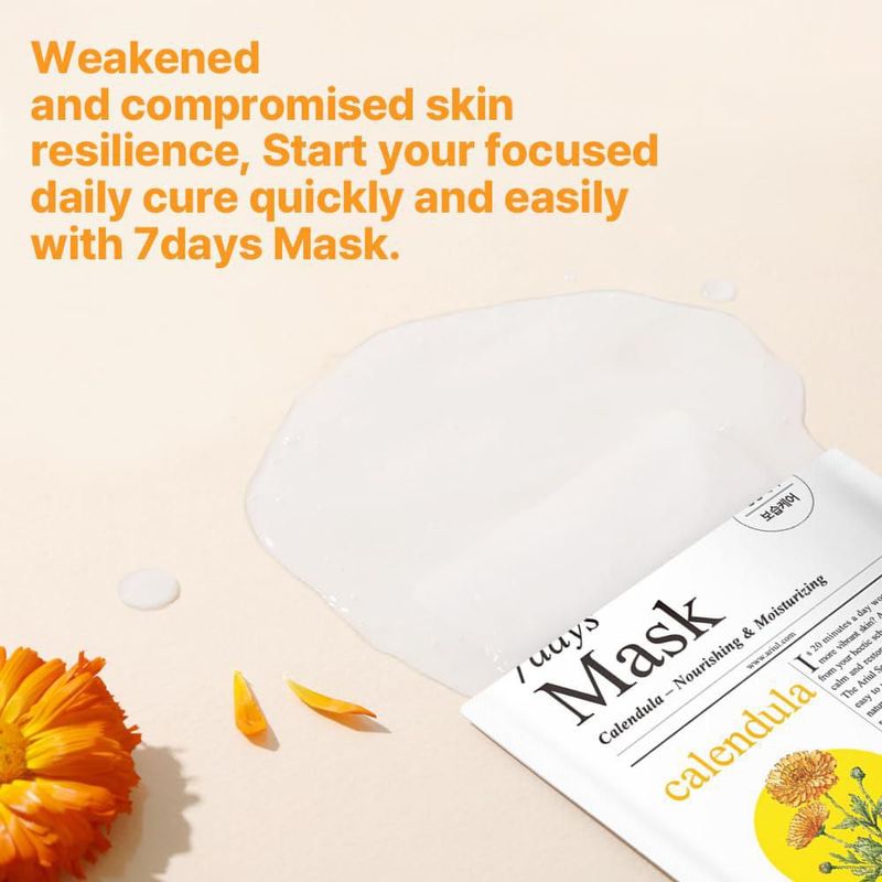Mascarilla facial Ariul Calendula 10 hojas vegana