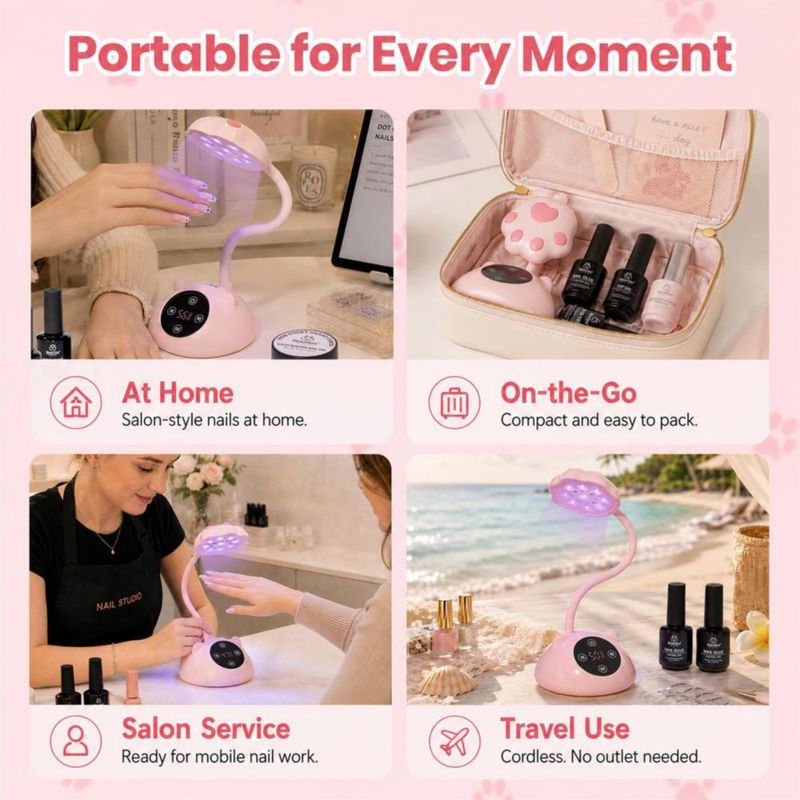 Lámpara de uñas Beetles Gel Polish inalámbrica UV 36 mW/cm²