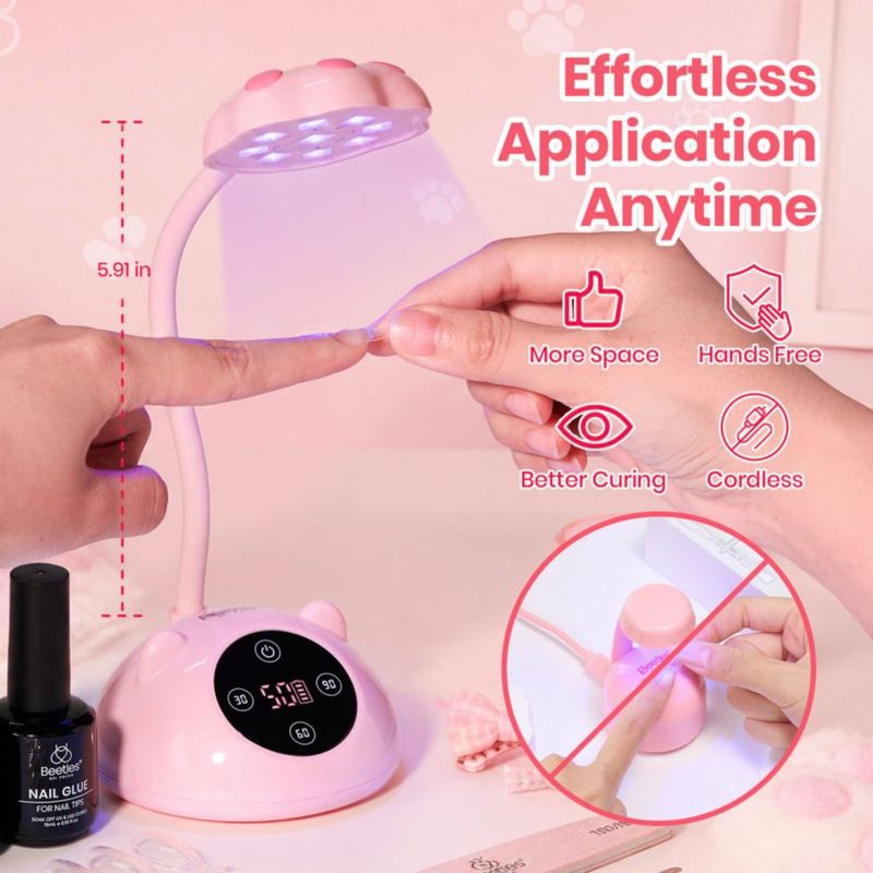 Lámpara de uñas Beetles Gel Polish inalámbrica UV 36 mW/cm²