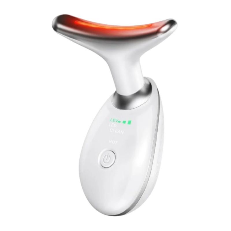 Masajeador Facial Ultrasónico 5 Es 1 Ems Vibración D/af, Color Blanco
