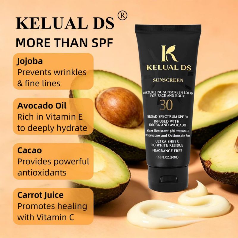 Protector solar KELUAL DS SPF 30 90 ml sin fragancia