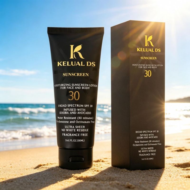 Protector solar KELUAL DS SPF 30 90 ml sin fragancia