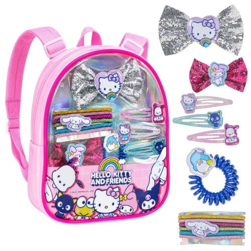 Set de accesorios para el cabello Townley Girl Hello Kitty con mochila