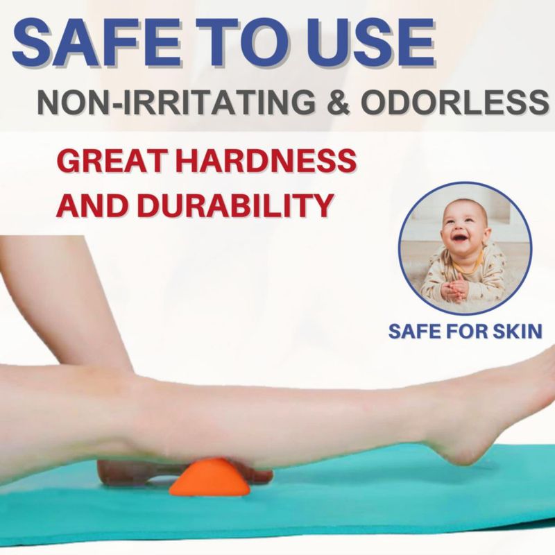 Masajeador LEZER 7 cm × 5 cm Naranja – Liberación de Nudos Musculares