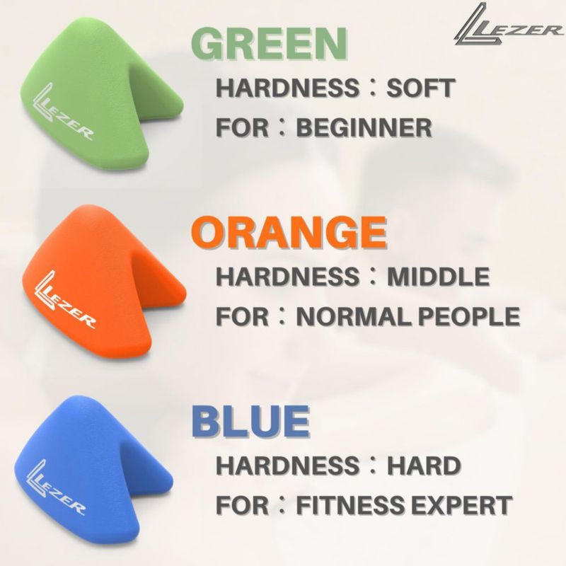 Masajeador LEZER 7 cm × 5 cm Naranja – Liberación de Nudos Musculares