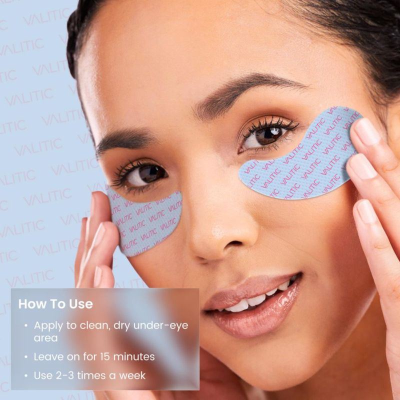 Mascarillas para Ojos VALITIC Pack de 12 Pares (24 Unidades) Ácido Kójico para Ojeras