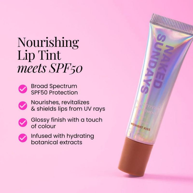 Bálsamo Labial Naked Sundays 15 ml Midnight Kiss SPF 50