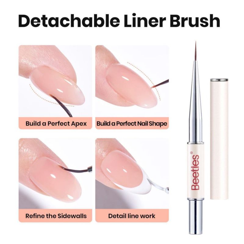 Gel Constructor Beetles Gel Polish 2 × 15 ml Transparente y Nude