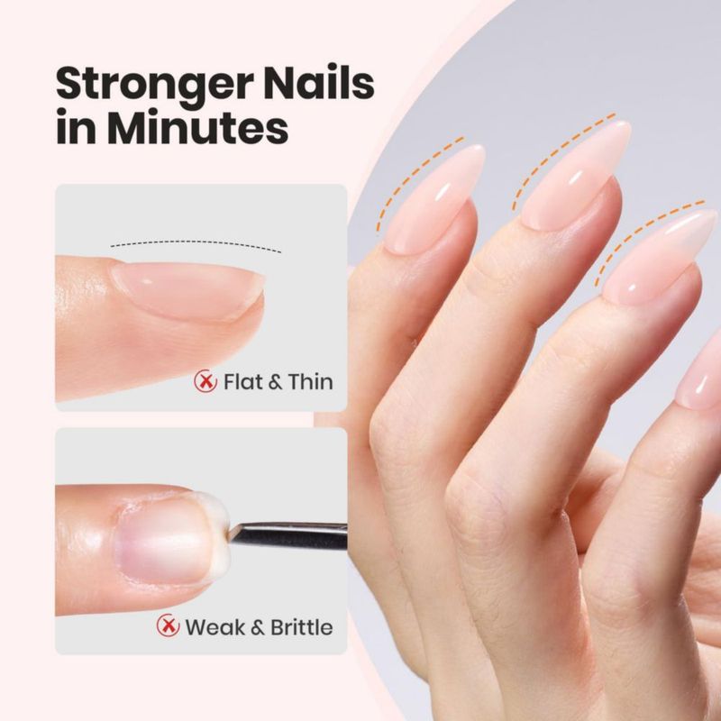 Gel Constructor Beetles Gel Polish 2 × 15 ml Transparente y Nude