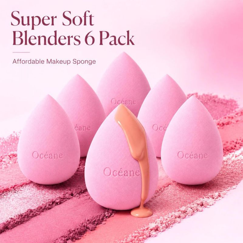 Set de 6 Esponjas de Maquillaje Océane HD sin Látex