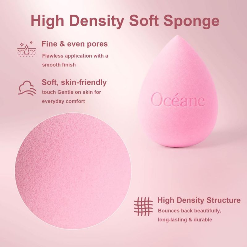 Set de 6 Esponjas de Maquillaje Océane HD sin Látex