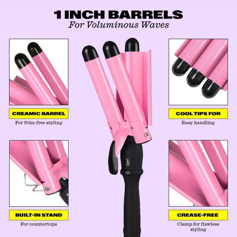 Rizador de Pelo Babe Waves 2.5 cm Rosa 110 V/220 V