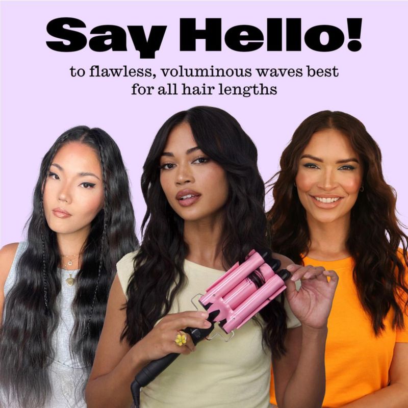Rizador de Pelo Babe Waves 2.5 cm Rosa 110 V/220 V