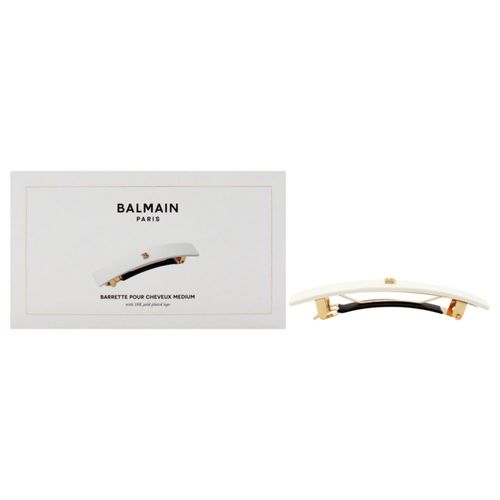 Pinza para el Cabello Balmain de Acetato de Celulosa Blanca - 1 Unidad