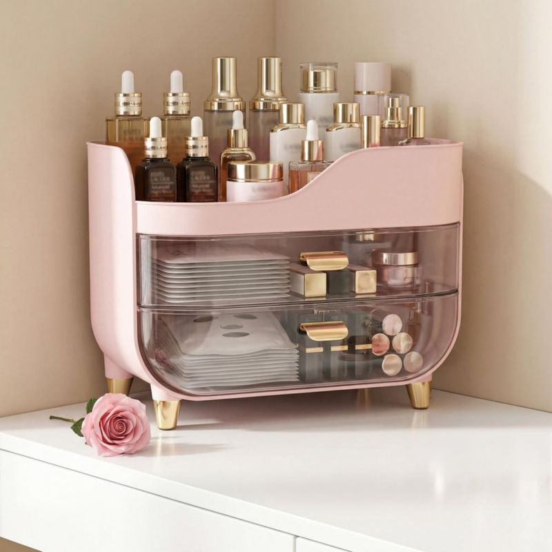 Caddy Asdbko con Cajones Grandes y Deslizamiento Suave Transparente como Cristal
