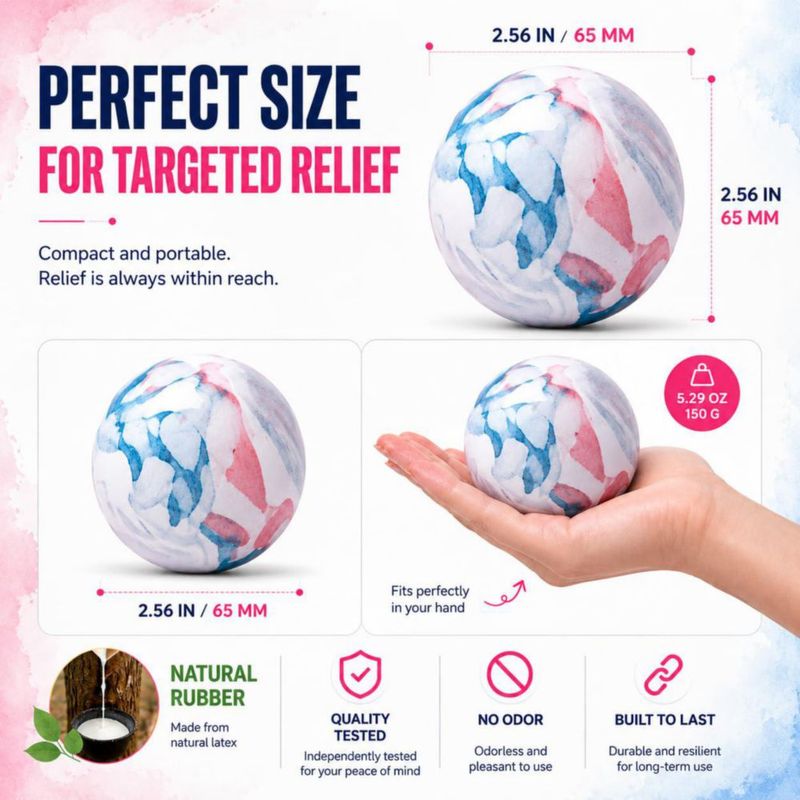 Bola de masaje FITZELAR 6 cm 150 g certificada de calidad