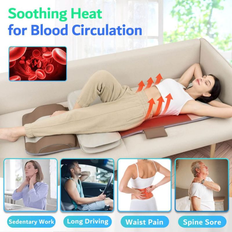 Alfombrilla de masaje Sotion para todo el cuerpo con airbags estiramientos y calor