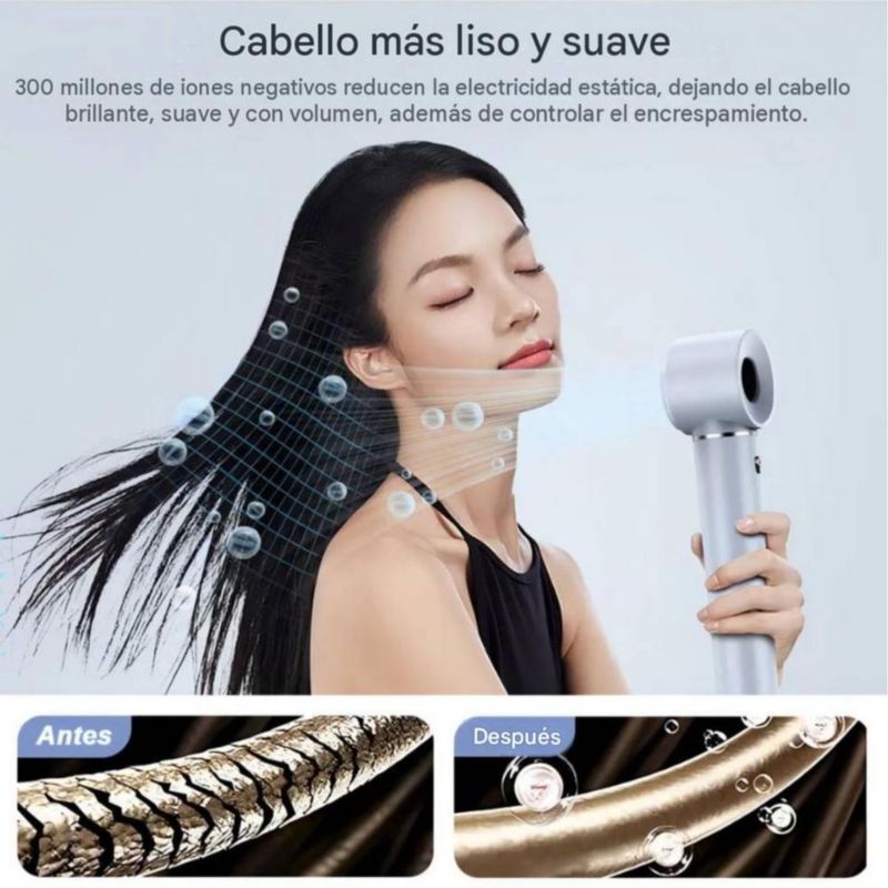 Secadora de cabello 5 en 1 Plateado