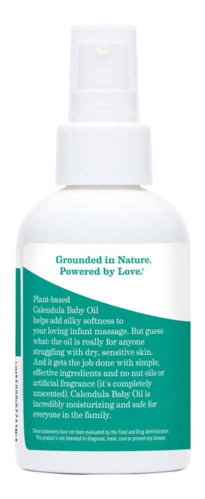 Aceite para bebé Earth Mama Calendula sin perfume 240 ml