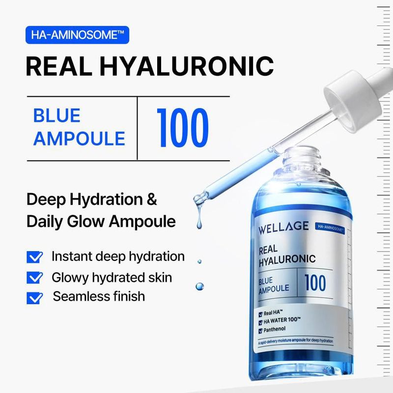 Suero facial WELLAGE Ácido Hialurónico 100 338+202 fl oz