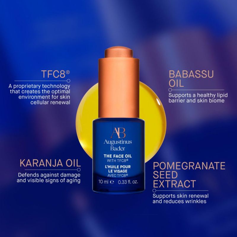 Aceite facial Augustinus Bader 10 ml vegano y libre de crueldad