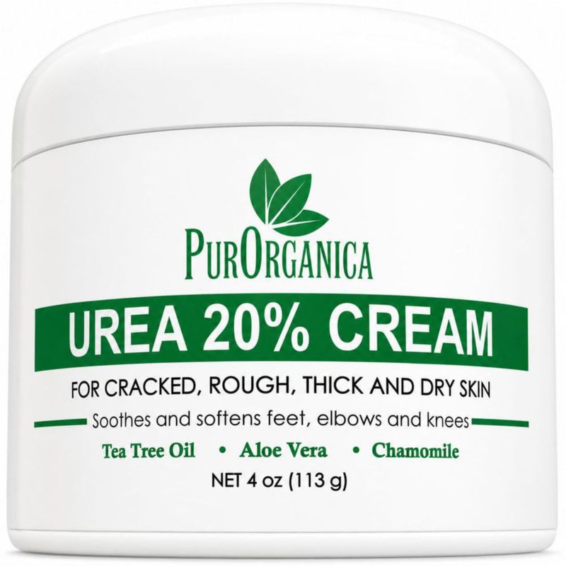 Crema de Urea PurOrganica 20 % 113 g para Reparar Pies y Talones