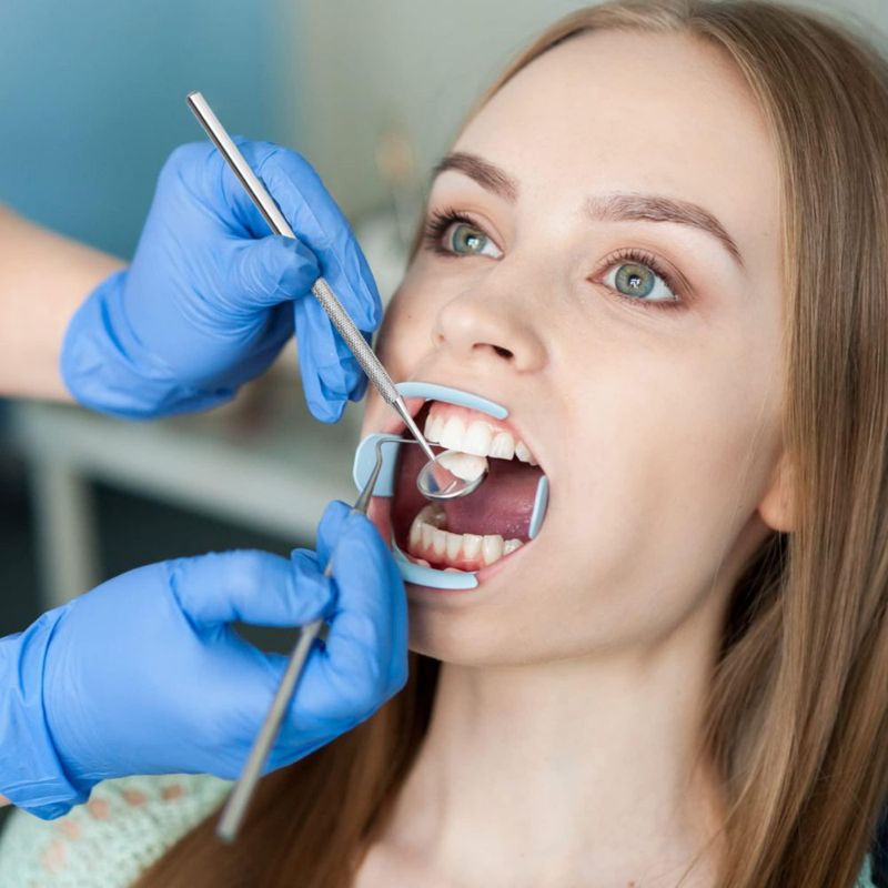 Espejo Dental KuanStore 16 cm Acero Inoxidable (2 unidades)