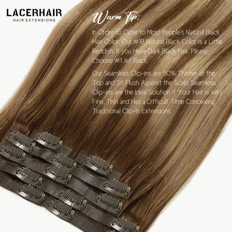 Extensiones de cabello Lacer Remy humano 110 g #4-4/27