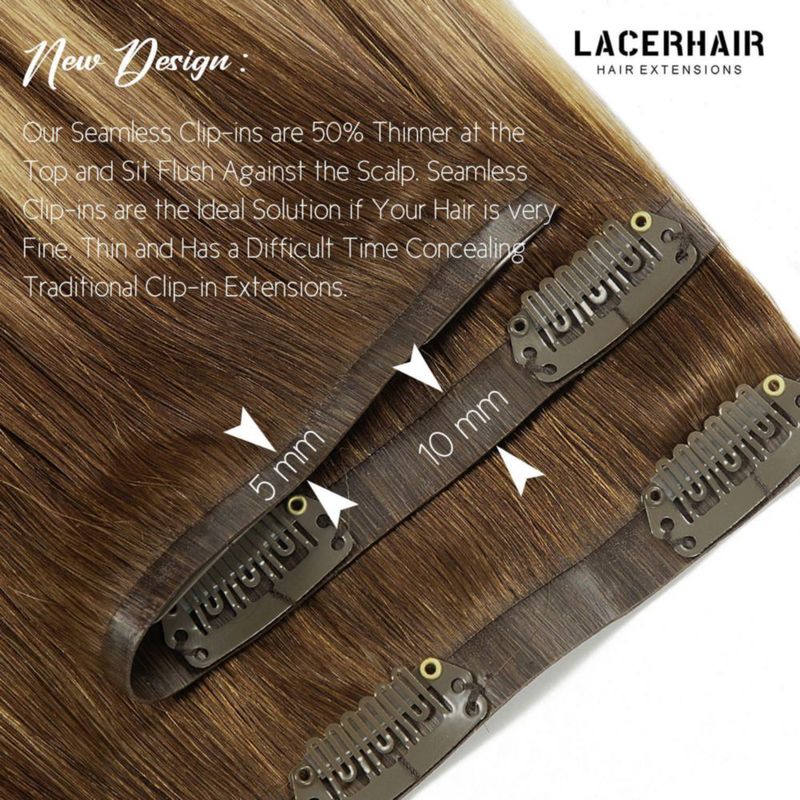 Extensiones de cabello Lacer Remy humano 110 g #4-4/27