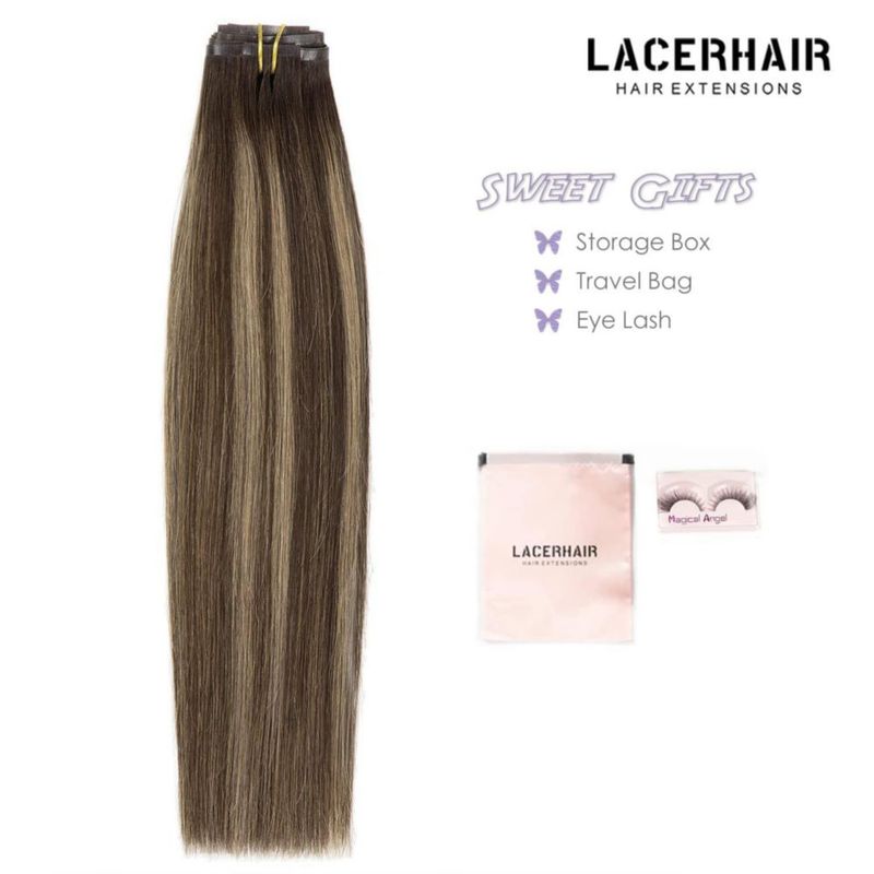 Extensiones de cabello Lacer Clip‑in 110 g #2-2/6