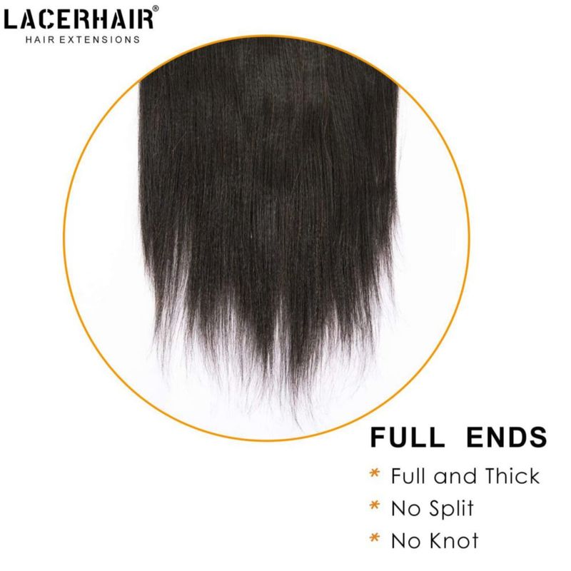 Extensión de cabello Lacer Yaki liso 120 g negro #1B