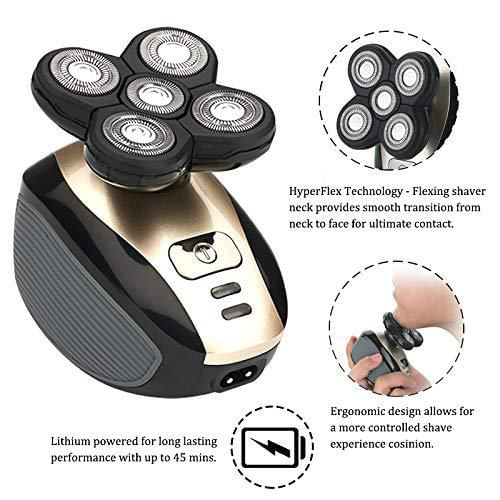 Afeitadora eléctrica SBAILL 5 en 1 impermeable IPX7 con carga USB