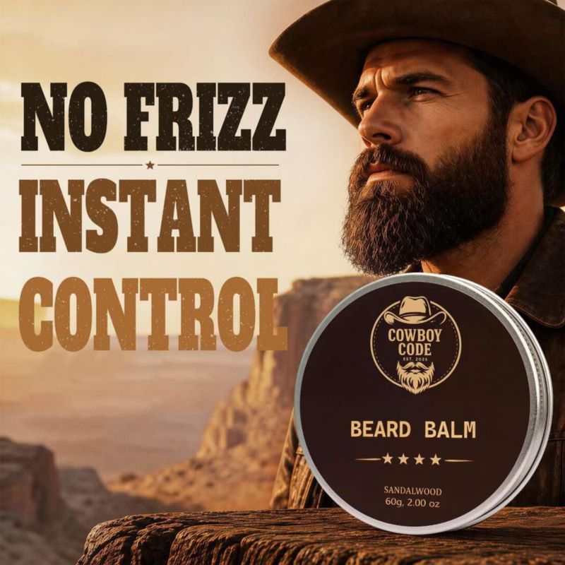 Bálsamo para Barba Cowboy Code 60 g Natural y Suavizante