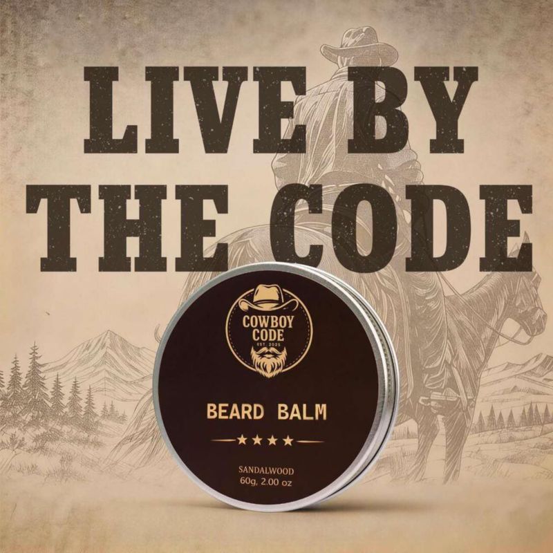 Bálsamo para Barba Cowboy Code 60 g Natural y Suavizante