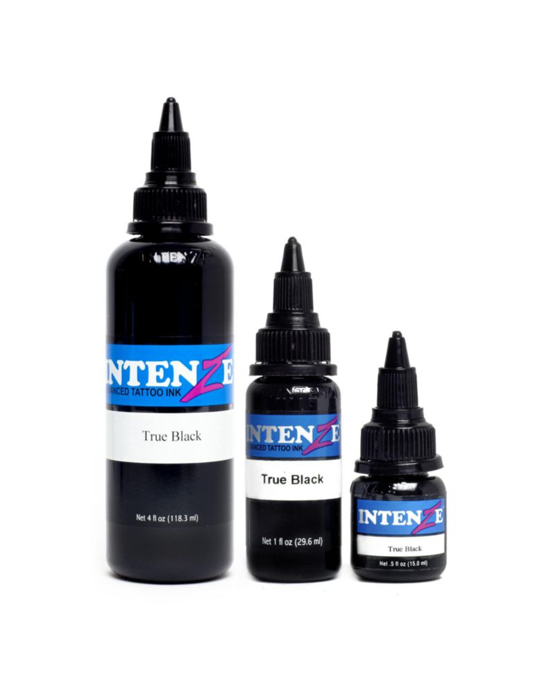 Tinta para tatuajes Intenze True Black 118 ml